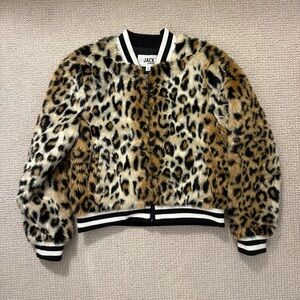 Jack by BB Dakota Cheetah Print Faux Fur Jacket